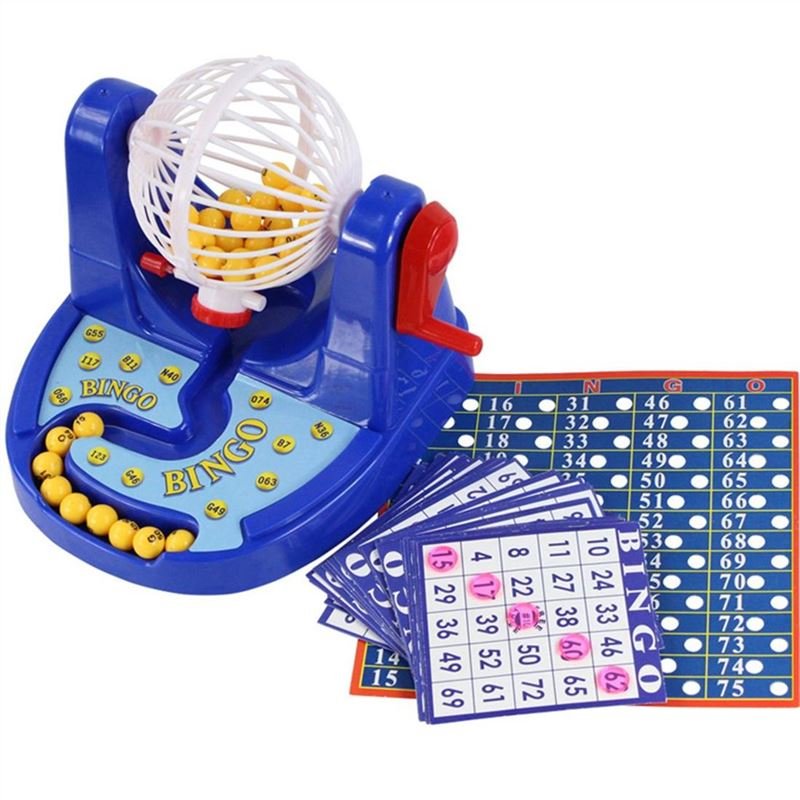 Funny Classic Mini Bingo Game Desktop Game Chip Machine Set For Kids Children
