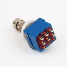 9-pin 3PDT Guitar Effects Pedal Box Stomp Foot Metal Switch True Bypass