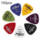 24 100pcs Bass Guitar Picks Colorful Thickness Mix 0.58-0.81mm Plectrum