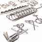 Brain Teasers Metal Wire Puzzle 16pcs Set Educational Toy Metal Color