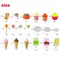 Ice Cream Trolley Toy Candy Car Candy Ice Cream Trolley Shop Pretend Play Set 39PC with 12