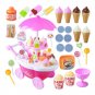 Ice Cream Trolley Toy Candy Car Candy Ice Cream Trolley Shop Pretend Play Set 39PC with 12
