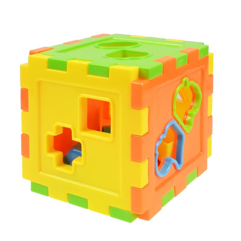 RNC Baby Plastic Shape Sorting Cube Shape Sorter Toy