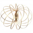 Magic Ring Kinetic Spring Toy Stainless Steel Springs Interactive 3D Shaped Flow Ring Gold