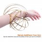 Magic Ring Kinetic Spring Toy Stainless Steel Springs Interactive 3D Shaped Flow Ring Gold