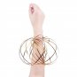 Magic Ring Kinetic Spring Toy Stainless Steel Springs Interactive 3D Shaped Flow Ring Gold