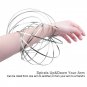 Magic Ring Kinetic Spring Toy Stainless Steel Springs Interactive 3D Shaped Flow Ring Silv