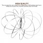 Magic Ring Kinetic Spring Toy Stainless Steel Springs Interactive 3D Shaped Flow Ring Silv