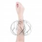 Magic Ring Kinetic Spring Toy Stainless Steel Springs Interactive 3D Shaped Flow Ring Silv