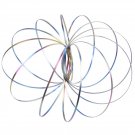 Magic Ring Kinetic Spring Toy Stainless Steel Springs Interactive 3D Shaped Flow Ring Rain