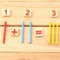 Math Manipulatives Wooden Counting Sticks Kids Preschool Educational Toys