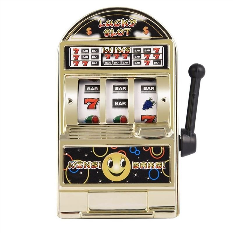 Children' s Slot Machine Mini Toy Lucky Birthday Gift Kids Safe New 1Piece