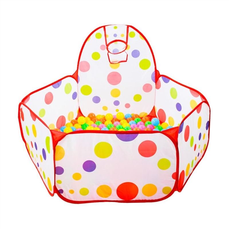 Children Ocean Ball Pit Foldable Play Tent Ball Hoop Indoor Outdoor Kids House
