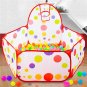 Children Ocean Ball Pit Foldable Play Tent Ball Hoop Indoor Outdoor Kids House