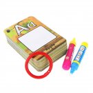 Cognitive Cards 26 Letters Water Painting Graffiti Card Colouring Book