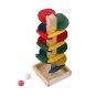 Unique Wood Tree Leaves Blocks Marble Ball Run Track Game Toy Educational Toy