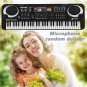 61 Key Kids Electronic Digital Keyboard Electric Organ With Random Microphone