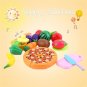 24 Pcs Set Early Development Children Pretend Play Cut Fruit Pizza Food Toys