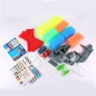 360pcs Luminous Track & LED Light-up Electronics Rail Car Toys with 2 Cars
