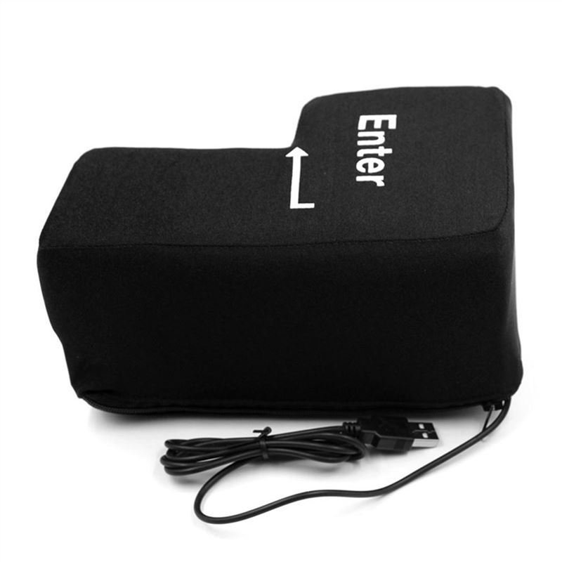 Portable Decompression USB Big Enter Key Return Key Pillow Offices Vent Toys