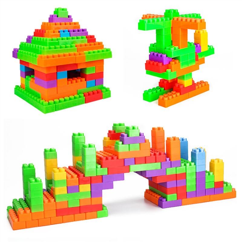 RNC Educational Toy Building Blocks DIY Plastic Building Blocks Toy 72 Pieces