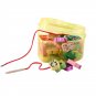 Wooden Lacing Beads Animals Blocks Heart-shape Box Threading Educational Toy