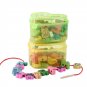 Wooden Lacing Beads Animals Blocks Heart-shape Box Threading Educational Toy