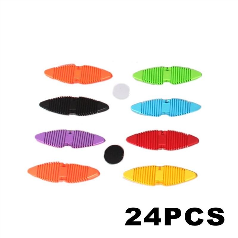 24PCS Multicolor Magnetic Building Sets Soft Building Blocks Initiation Toy