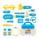 15PCS Pretend Doctor Nurse Medical Case Role Play Set With Light & Sound