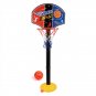 Basketball Stands Height Adjustable Kids Basketball Goal Hoop Toy Set Black Rod Yellow Bas