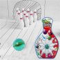Mini Desk Top Bowling Game Set Kids Toy - 10 Bowling & 1 Marble Pinball