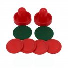 Product Name:  Mini Air Hockey 60 76 96mm 2 Pusher Goalies 4 Pucks Felt Set for Game Table