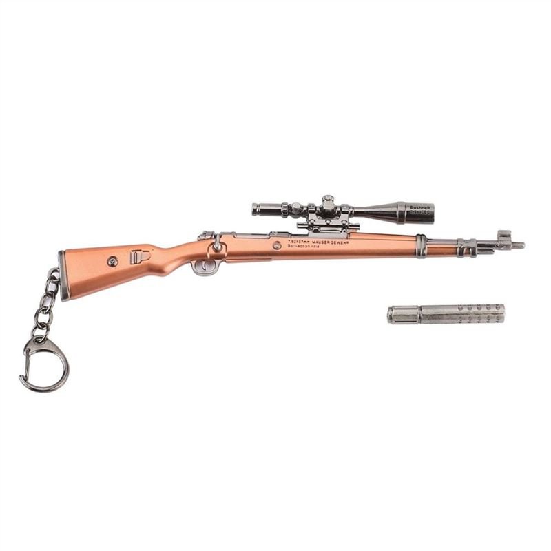 Novelty Simulation Model Kar98k Keychain Car Key Ring Pendant Men Jewelry