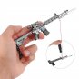 Novelty Simulation M416 Model Keychain Car Key Ring Pendant Men Jewelry