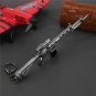 Novelty Simulation M416 Model Keychain Car Key Ring Pendant Men Jewelry