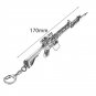 Novelty Simulation M416 Model Keychain Car Key Ring Pendant Men Jewelry