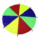 Children Play Rainbow Outdoor Game Exercise Sport 8 Handles Parachute Toy