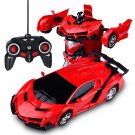 Remote Control Toy Car Transform Car Robot Remote Control Vehicle Red Red
