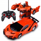 Remote Control Toy Car Transform Car Robot Remote Control Vehicle Orange Orange