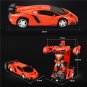 Remote Control Toy Car Transform Car Robot Remote Control Vehicle Orange Orange