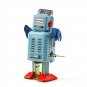 Vintage Mechanical Clockwork Wind Up Metal Walking Robot Tin Toy Kids Gift