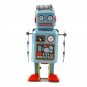 Vintage Mechanical Clockwork Wind Up Metal Walking Robot Tin Toy Kids Gift