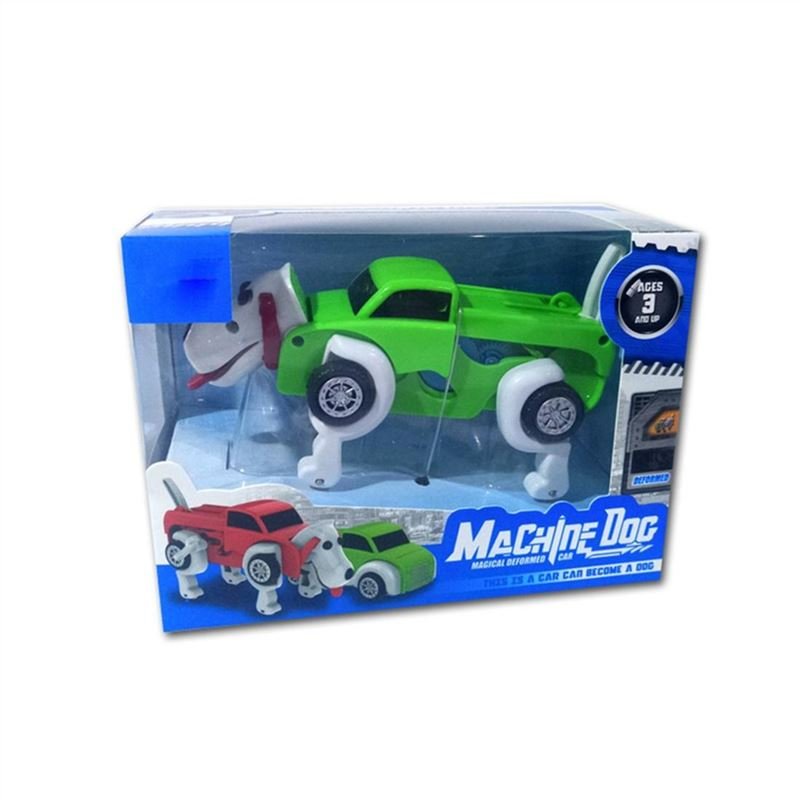 Lightweight Non-Toxic Plastic Transformation Transformers Car Dog Model Toy
