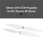 1 Pair 10inch Spare Props Blade Set CW CCW Propeller for RC Xiaomi 4K DroneDescription:The
