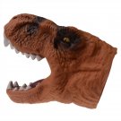 Dinosaur Head Hand Gloves Puppet Velociraptor Head Toy Maroon Maroon