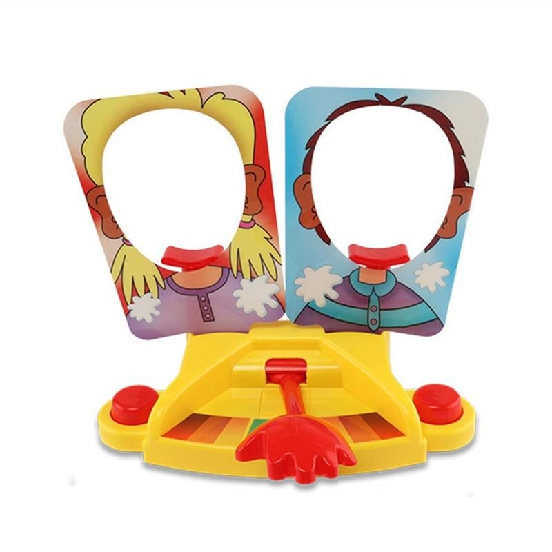 Pie Face Showdown Game Double Cream Hit Face Machine Funny Gadgets Toys