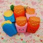 Fries Shape Decompression Props Colorful Simulative Fries Slow Rebound Props