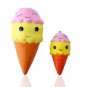 Soft PU Double Smiley Face Ice Cream Shape Slow Rising Toy Decompression Toys