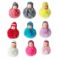 Cute Sleeping Baby Doll Keychain Soft Fur Doll Pendant Car Bag Charm Keyring