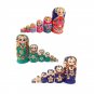 7pcs Russian Doll Girl Russian Nesting Dolls Handmade Wooden Wishing Dolls